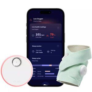 NEW Owlet Dream Sock - FDA-Cleared Smart Baby Monitor with Live Health Readings